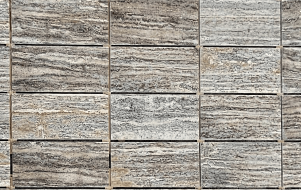 silver travertine vein cut - efesus home