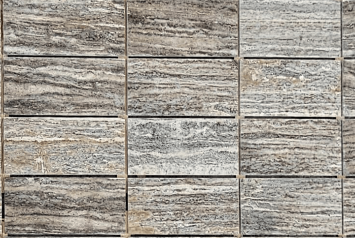 silver travertine vein cut - efesus home