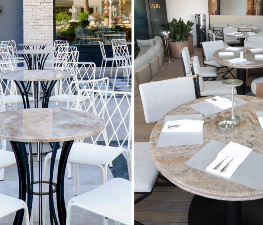 Cafe ve Restoronlarda Dekorasyonunuzu Zenginlestirecek Dogal Tas Mobilyalar - Efesus Home