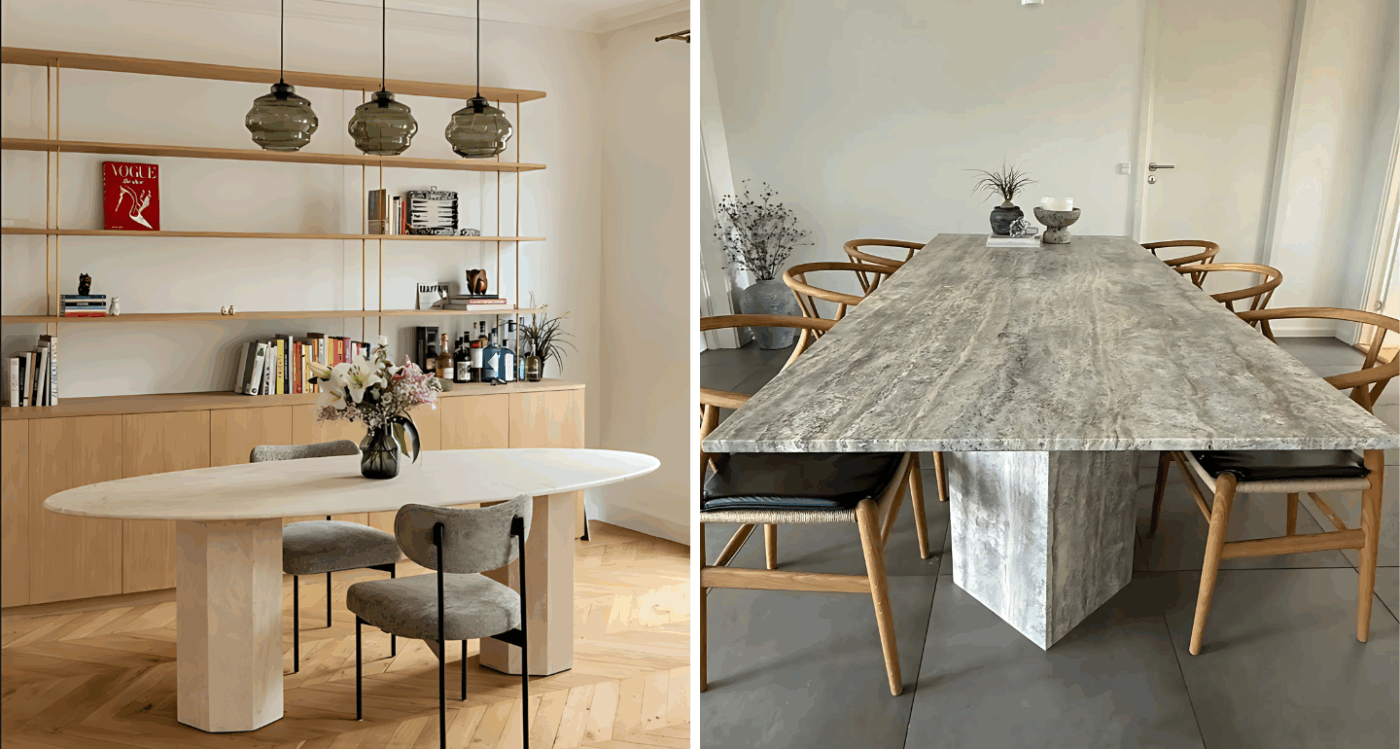 natural stone table - efesus home