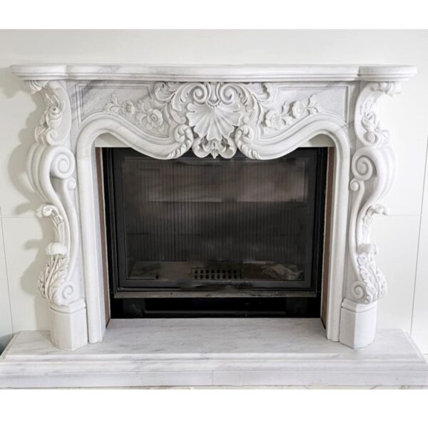 natural stone fireplace 113