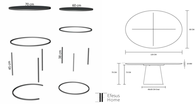 einfache montage der efesus home wohnzimmertische - efesus home