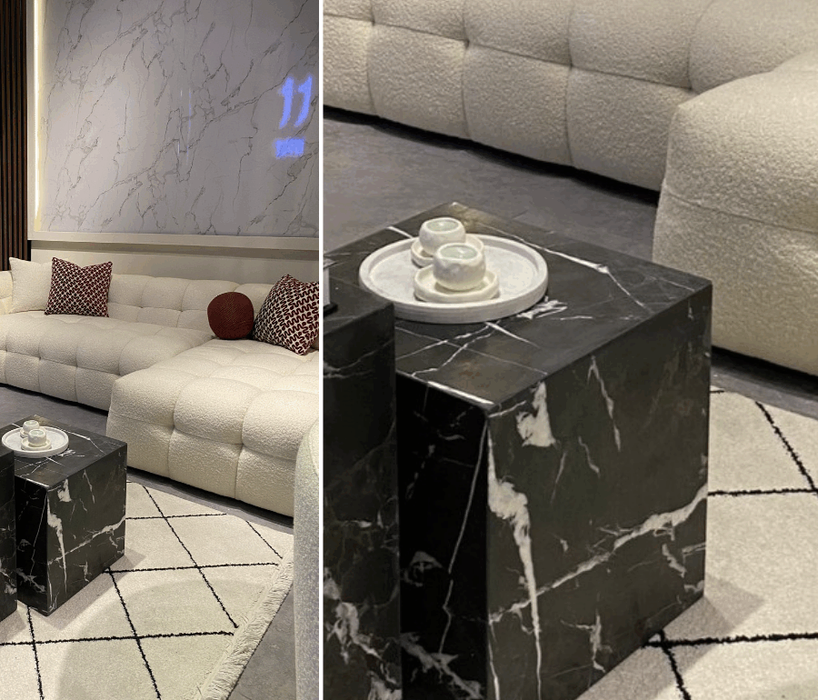 How to choose a natural stone coffee table compatible with armchairs - Efesus Home