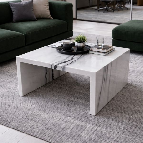 Panda White Mermer Orta Sehpa 18 4 1 - efesus home