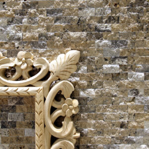 sf 04 silver traverten split face mozaik - efesus home