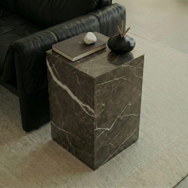 Irish Brown Mermer Küp Sehpa 22 30x50 1 - efesus home