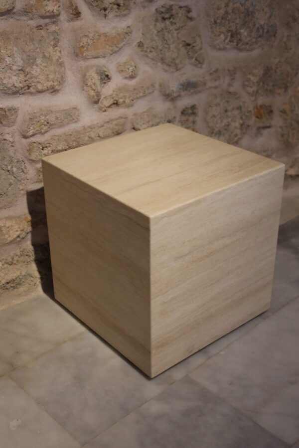 classic travertne ven cut cube 45x46cm - efesus home
