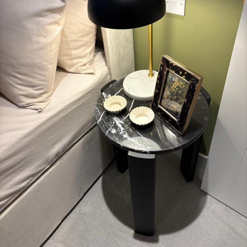 Mermer Sehpa Tasarımlarında Modern Trendler 4 nero marquino o45x50 1 - efesus home