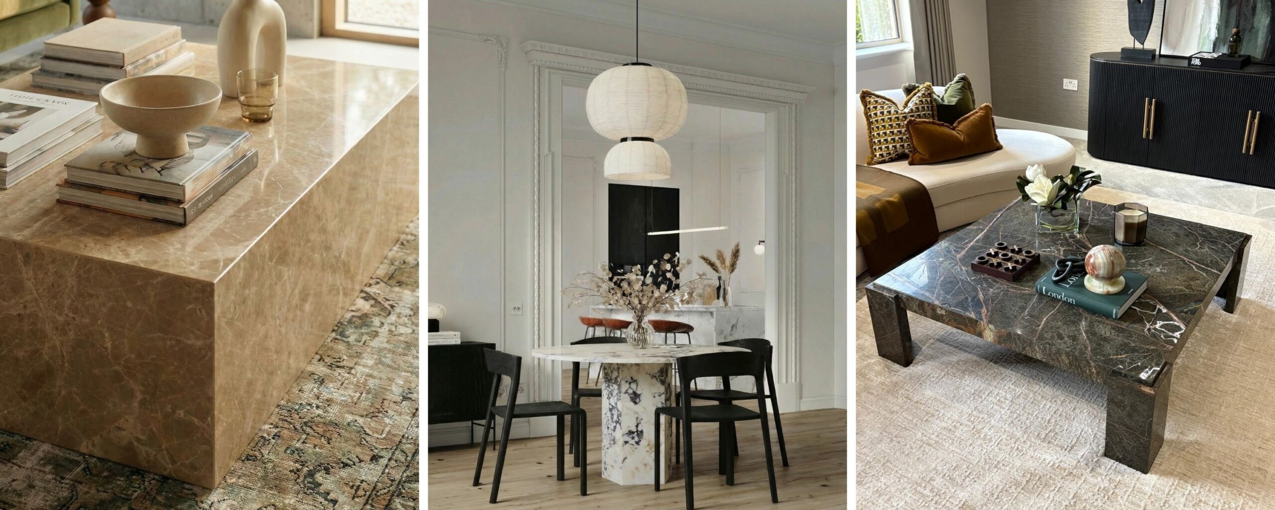 Efesus Home - Natural Stone Coffee Tables - Natural Stone Tables