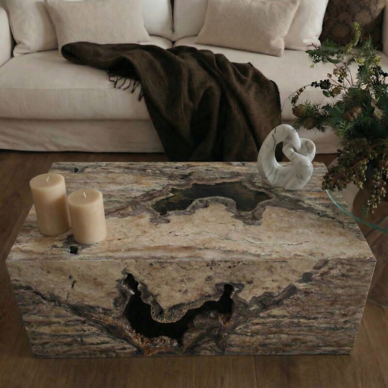 Warm Interior Spaces With Travertine Furniture 4 28 2 2 - efesus home