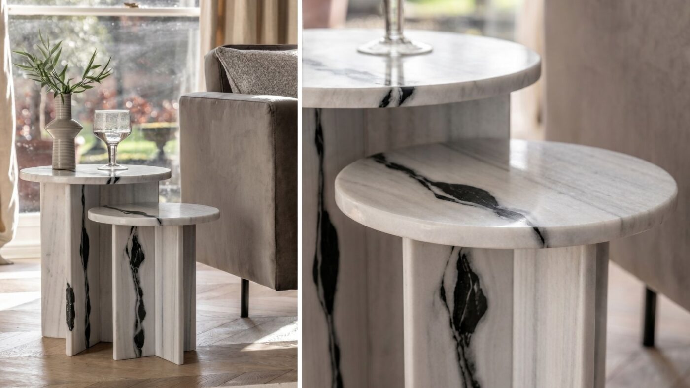 Marble Side Tables And Creating Natural Balance Beside Sofas 6 ab3 5 - efesus home