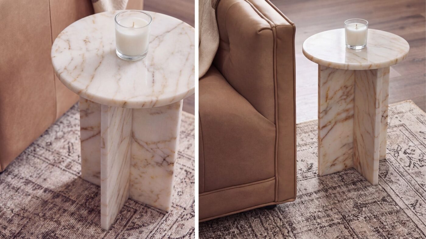 Marble Side Tables And Creating Natural Balance Beside Sofas 4 aer 6 - efesus home