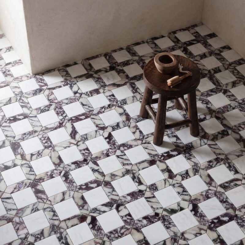 Calacatta Viola Mermeri İç Mekân Tasarımında: Mobilya, Kolon, Lavabo Ve Mozaik Uygulamaları 7 3 1 - efesus home